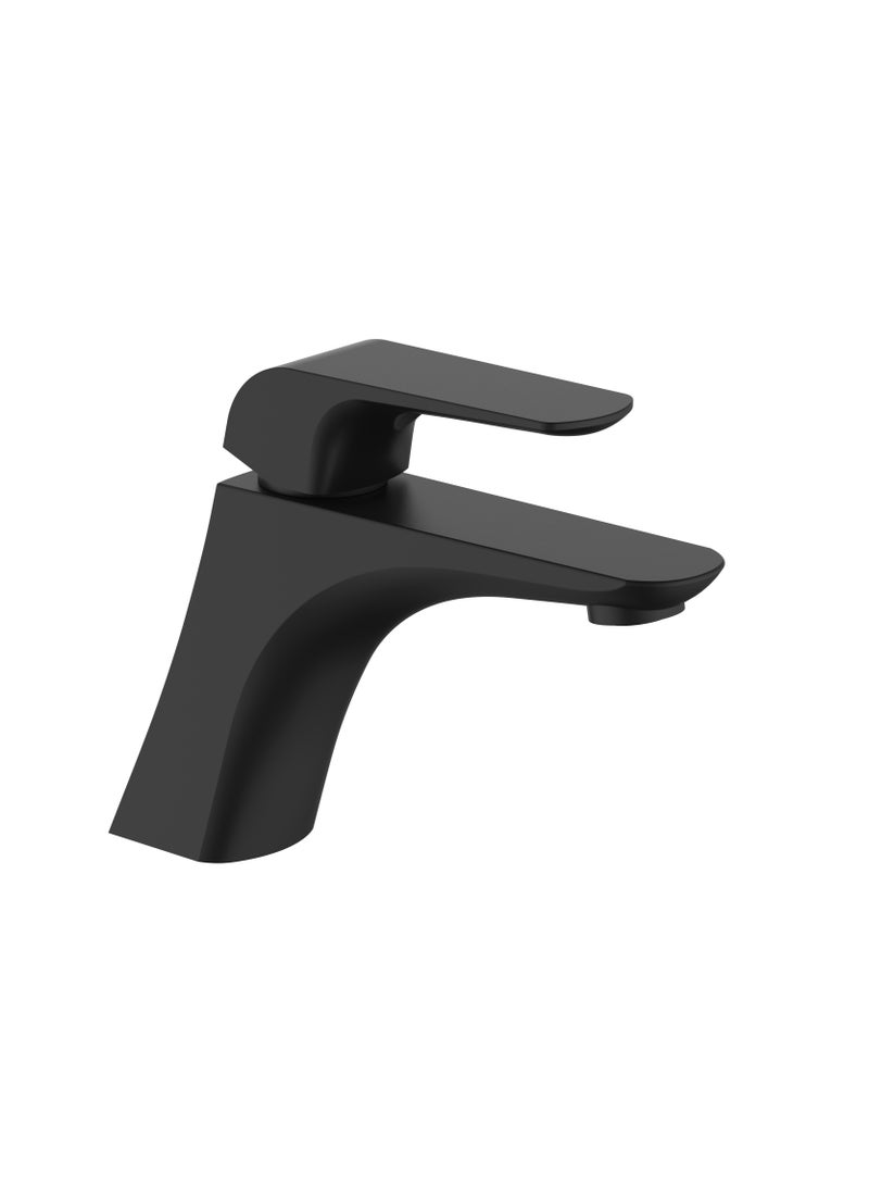 Elite Single Lever Basin Mixer with Popup Waste Matte Black - 7001MB
