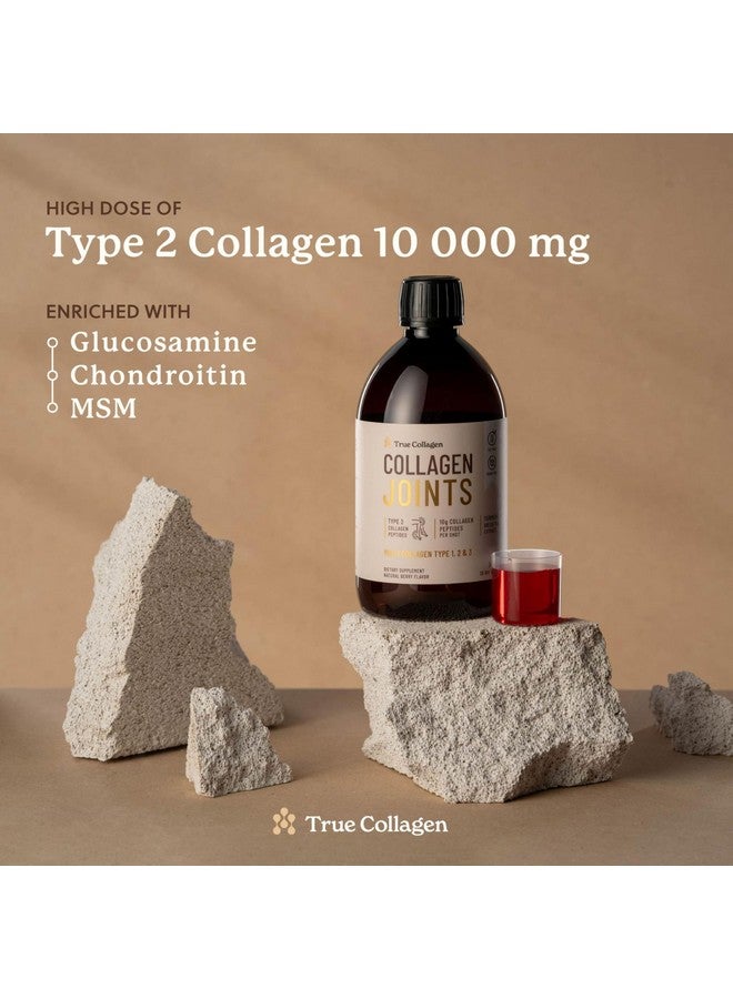 Generic True Collagen Joints | 10,000 mg Hydrolyzed Collagen Liquid Supplement - 500 ml, 20 Day Supply | Glucosamine, MSM and Chondroitin to Support Joints | Fat-Free, Sugar-Free, 100% Natural Berry Flavor  - Image 2