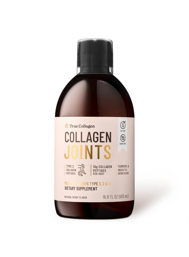 Generic True Collagen Joints | 10,000 mg Hydrolyzed Collagen Liquid Supplement - 500 ml, 20 Day Supply | Glucosamine, MSM and Chondroitin to Support Joints | Fat-Free, Sugar-Free, 100% Natural Berry Flavor  - Image 1