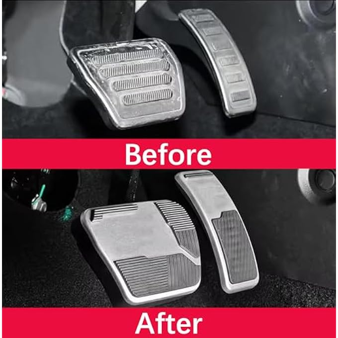 2PCS Compatible with Pedal covers JETOUR T2 2023 2024 2025 Accessories, No destructive installation Anti-skid pedals for accelerator and brake - Image 2