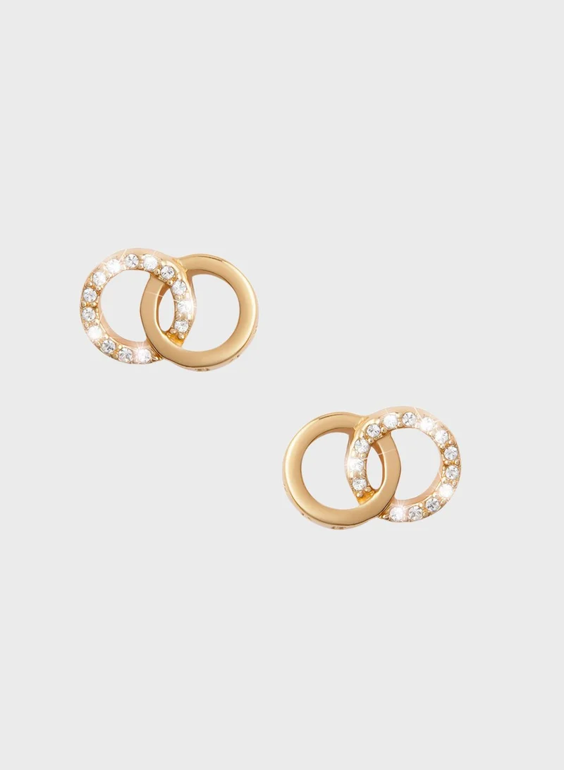 OLIVIA BURTON Bejewelled Interlink Drop Earrings