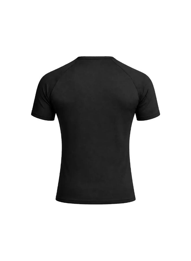 Hexa Sportswear Short Sleeve Tight Fit Compression T-Shirt for Men & Women – Premium Tech Fit Gym T-Shirt - Image 3