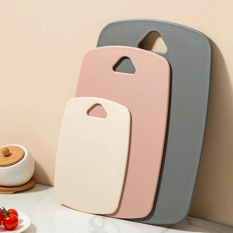 BanYakong Cutting Boards for Kitchen,Plastic Cutting Board Set of 3, Thick Chopping Boards for Meat, Veggies, Fruits, with Easy Grip Handle,Dishwasher Safe (Pink, 3Pcs) - Image 1