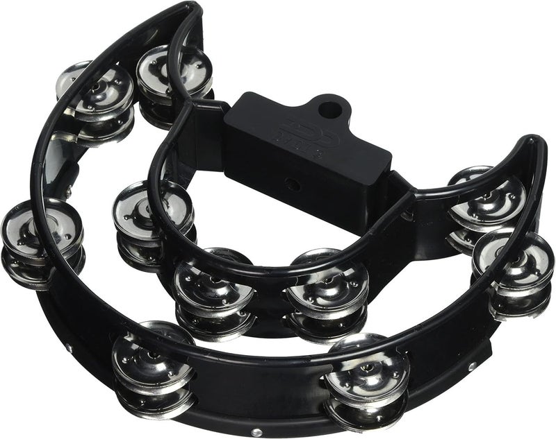 DD DRUM SET Half Moon Tambourine with Mounting Eye Bolt - Black - Image 1