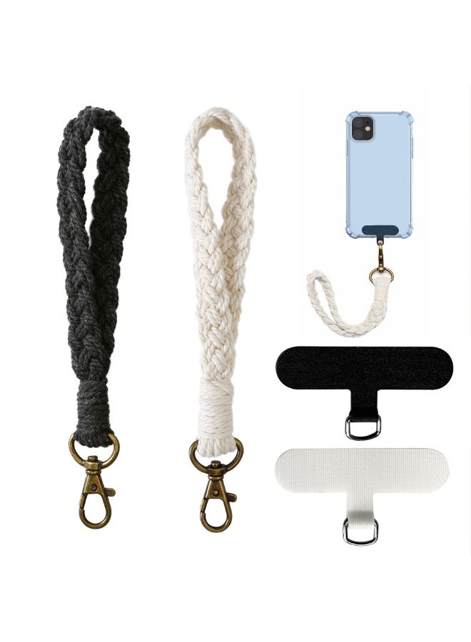 2 PCS Phone Wrist Strap Cell Phone Lanyard, Smartphone Wristlet Bracelet Keychain Anti Theft Phone Strap for Women Girls - Image 1