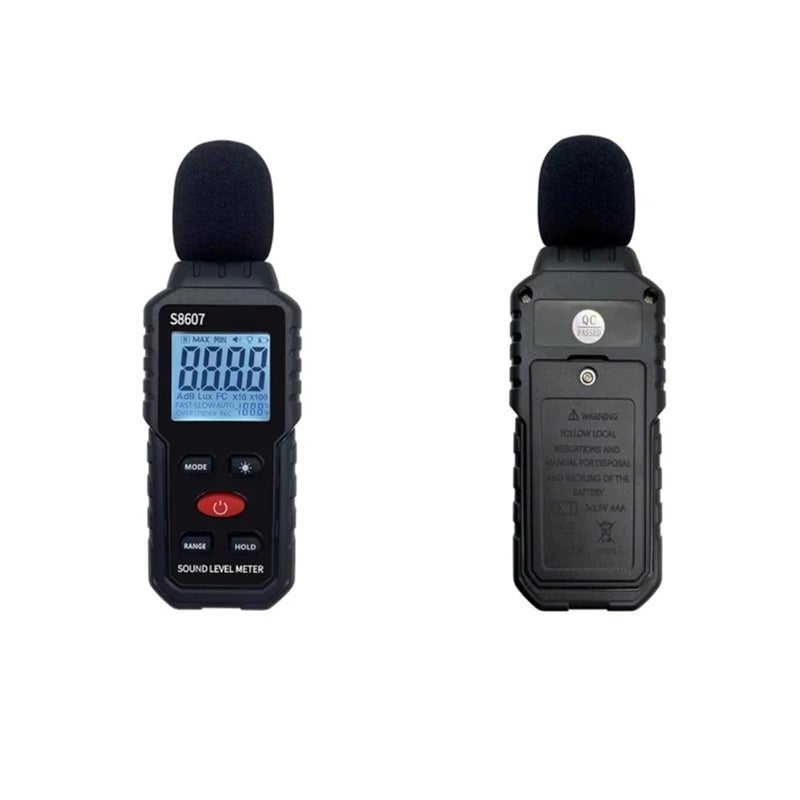 مقياس مستوى الصوت الرقمي، جهاز اختبار الضوضاء بالديسيبل 30-130 ديسيبل، محلل صوت احترافي - Image 3