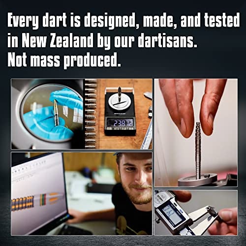 Shot! Darts Zen Budo Steel Tip Dart Set (23g/24g/26g) | 80% Tungsten Barrels | Center Balanced Bomber Shape | Perfect for Beginners | Handcrafted Darts with Flights | Metal Tip | Made in New Zealand - Image 5