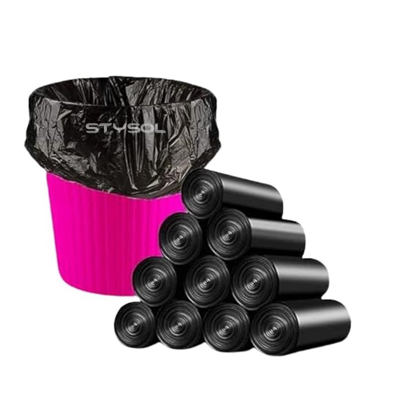 Stysol Stysol Premium Garbage Bags Lavender Fragrance Size 19 x 21 Inches Large 30 Bags 12 Rolls Dustbin BagTrash Bag Black Color  - Image 5