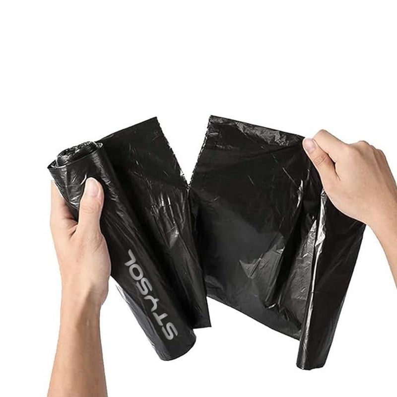 Stysol Stysol Premium Garbage Bags Lavender Fragrance Size 19 x 21 Inches Large 30 Bags 12 Rolls Dustbin BagTrash Bag Black Color  - Image 2