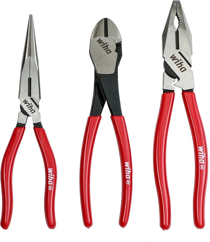 Wiha 34680 3 Piece Classic Grip Pliers and Cutters Tray Set - Image 4
