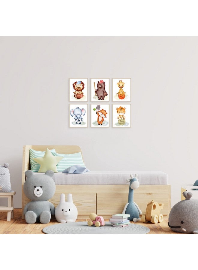 Summit Designs Safari Animal Prints Nursery - Animal Nursery Wall Art, Safari Kids Prints - Baby Decor, Boys Wall Art - Jungle Sports Themed Zoo - Set Of 6 (8x10) - Image 5