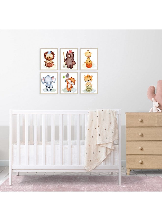 Summit Designs Safari Animal Prints Nursery - Animal Nursery Wall Art, Safari Kids Prints - Baby Decor, Boys Wall Art - Jungle Sports Themed Zoo - Set Of 6 (8x10) - Image 4