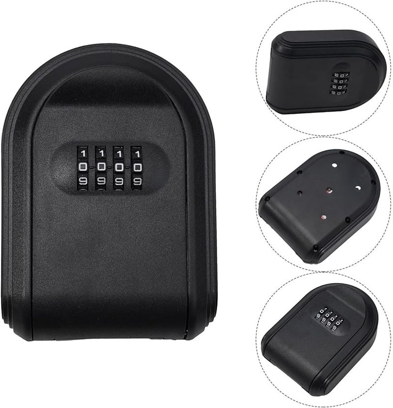 Black Combination Lock Key Box Quick Installation Secure Key Storage - Image 5