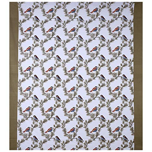 UNIBLISS Cotton Rajasthani Jaipuri Traditional Floral King Size Double Bedsheet with 2 Pillow Covers - (Brown, Multi_138) - Image 4