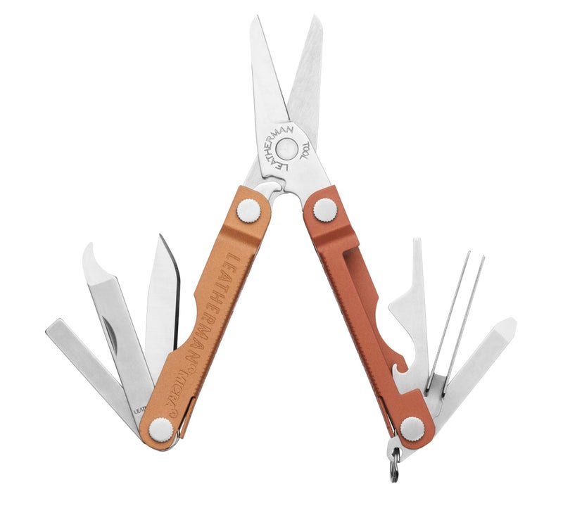 LEATHERMAN, Micra, Keychain Multi-tool with Grooming Tools, Mini Pocketknife for Everyday Carry (EDC), Hobbies & Outdoors, Built in the USA, Pumpkin Spice - Image 1