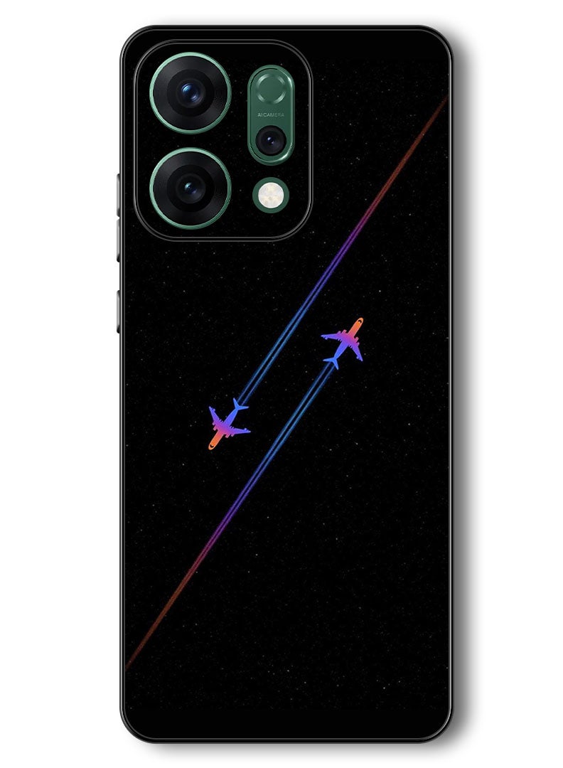 Theodor Case Compatible with Oppo Reno 14 6.59 Inch Protection Shockproof Bumper Cover Airplanes - Image 1