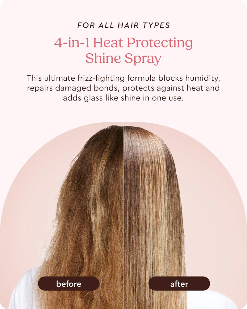 glaze MirrorGlaze Super Sleek Hair Shine Spray â€“ Transforms Frizz to Glass-Like Shine, Protects from Heat, Blocks Humidity + Repairs Bonds â€“ 6.4 oz - Image 2