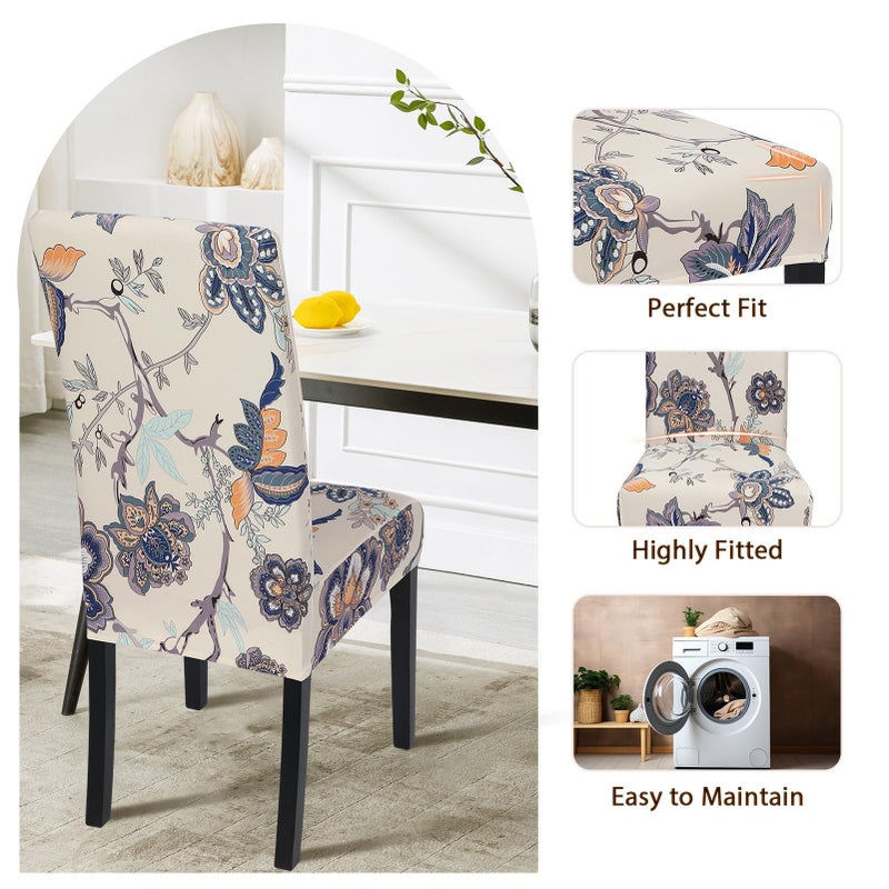 SearchI SearchI Fit Stretch Removable Washable Short Dining Chair Covers Slipcover Protector  Spandex Fabric Chair Cover for Dining Room  Hotel  Ceremony  - Image 5