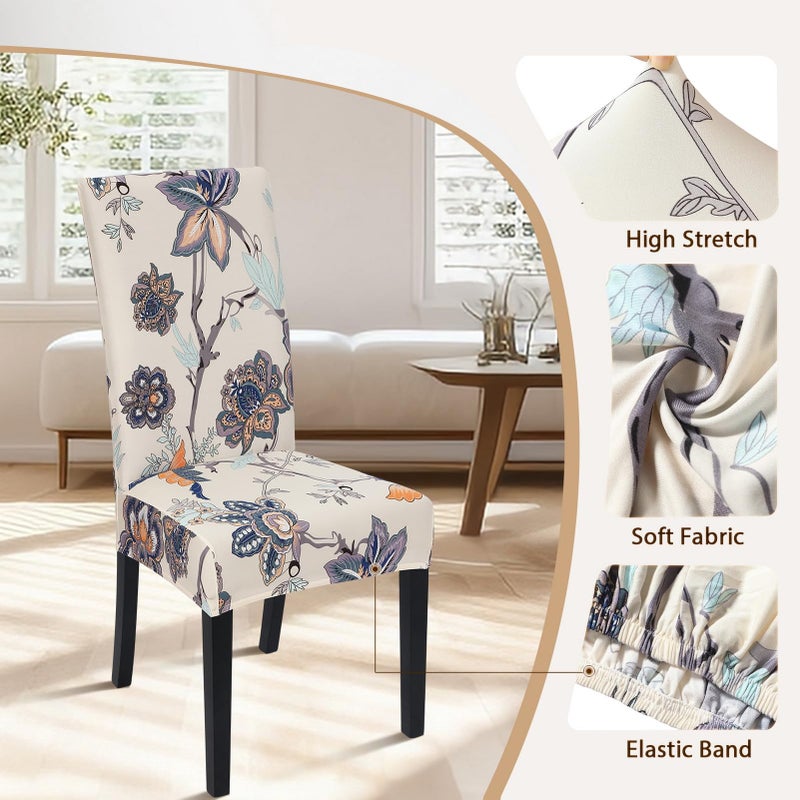 SearchI SearchI Fit Stretch Removable Washable Short Dining Chair Covers Slipcover Protector  Spandex Fabric Chair Cover for Dining Room  Hotel  Ceremony  - Image 3