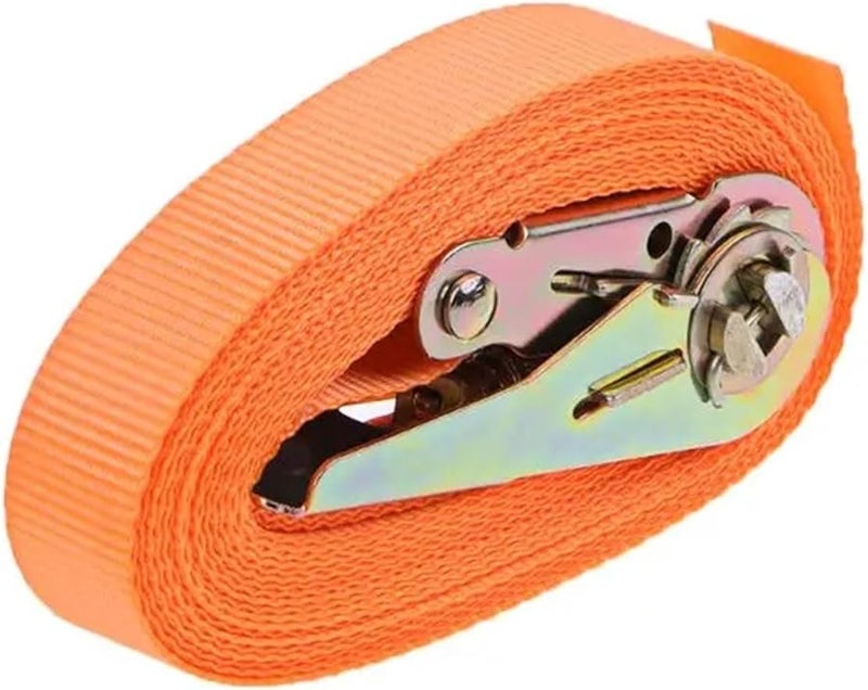 أشرطة ربط ثقيلة بمشبك سحب 4 قطع للأمتعة والشحنات وشاحنات المقطورات وسقف السيارة - Image 2