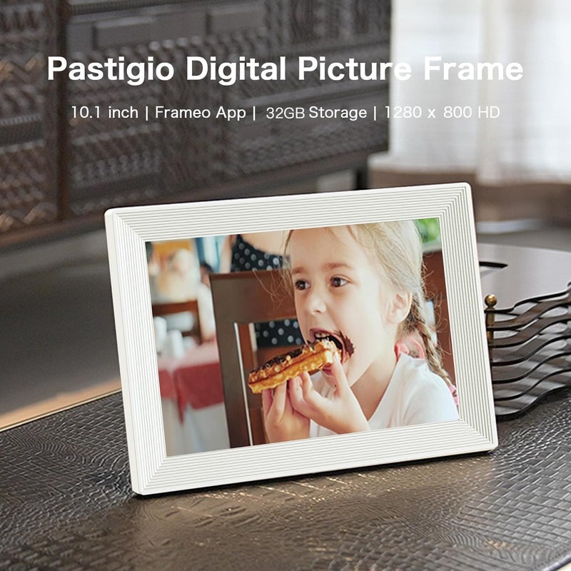 Pastigio Frameo WiFi Digital Picture Frame, Birthday Gifts for Women, 10.1 Inch 1280 * 800IPS Touch Screen Digital Photo Frame, 32GB Memory, Auto-Rotate, Share Picture Video, Birthday Gift for Mom, Dad, Wife - Image 2