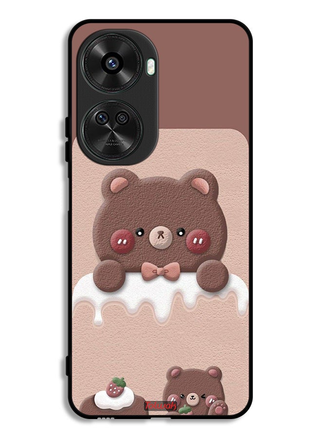 Tolwak Huawei nova 12 SE Protective Case Cover Bear Strawberry - Image 1