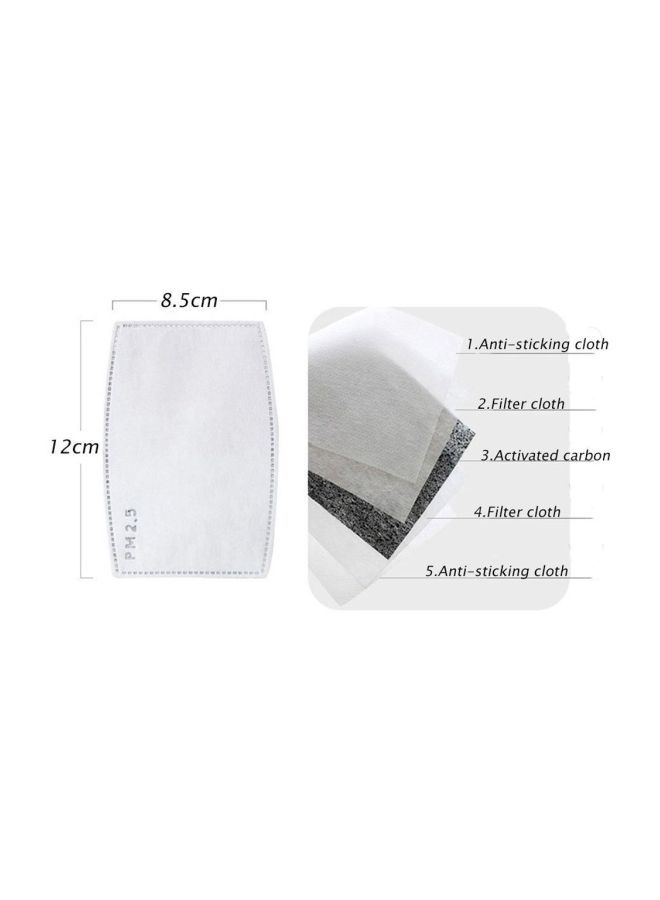 NIBEMINENT 20-Piece Activated Carbon Mask-Filter White 13x8x10centimeter  - Image 5