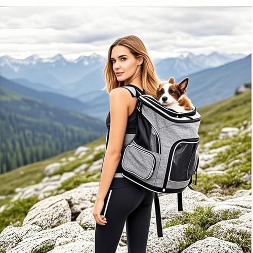 Miaoaws Expandable Cat Backpack Carrier – Airline Approved Pet Carrier for Small Cats Dogs Up to 17 Lbs, Travel Backpack with Breathable Mesh for Outdoor Camping Hiking - Image 5