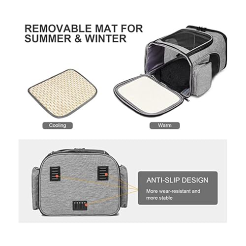 Miaoaws Expandable Cat Backpack Carrier – Airline Approved Pet Carrier for Small Cats Dogs Up to 17 Lbs, Travel Backpack with Breathable Mesh for Outdoor Camping Hiking - Image 4