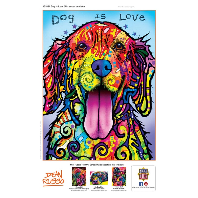 MasterPieces تحف 300 قطعة بازل EZ Grip - الكلب هو الحب - 18"x24" - Image 4