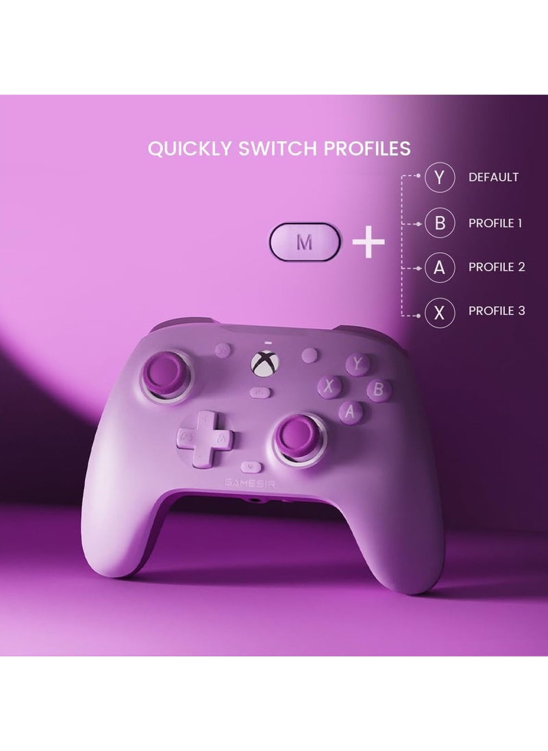 GAME - GameSir G7 SE Wired Controller for Xbox Series X|S, Xbox One & Windows 10/11, Plug and Play Gaming Gamepad with Hall Effect Joysticks/Hall Trigger, 3.5mm Audio Jack  (Purple) - Image 1