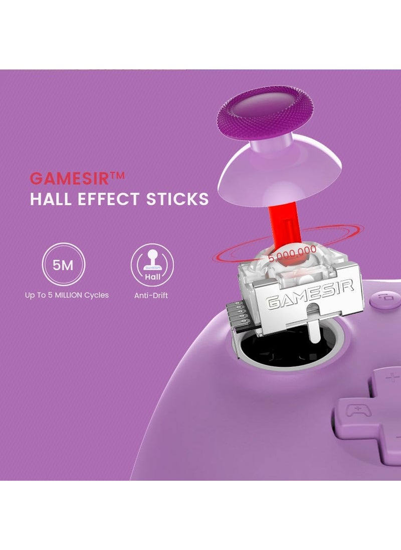 GAME - GameSir G7 SE Wired Controller for Xbox Series X|S, Xbox One & Windows 10/11, Plug and Play Gaming Gamepad with Hall Effect Joysticks/Hall Trigger, 3.5mm Audio Jack  (Purple) - Image 1