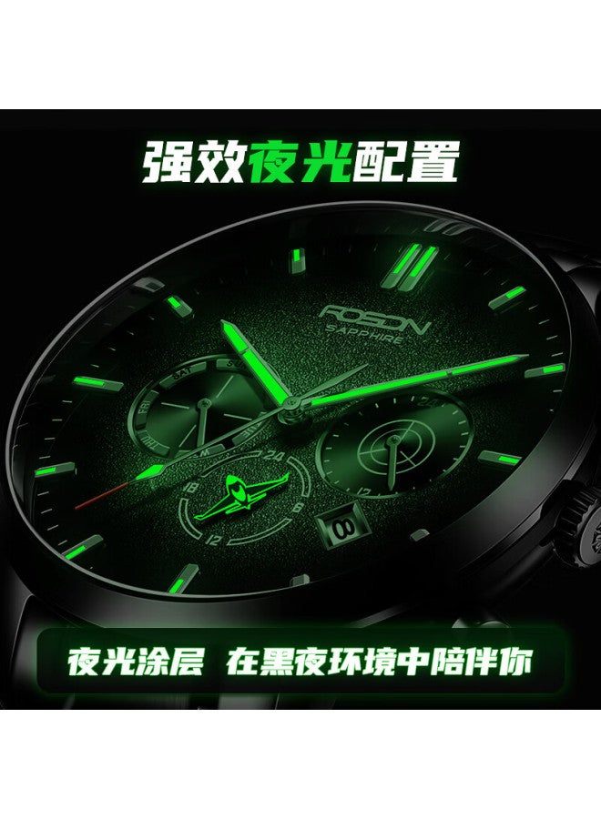 Rosdn Pilot'S Watch For Men, Luminous Dial, Water-Resistant, Mechanical Movement, Men'S Watch Brand, Birthday Gift For Boyfriend - Image 3