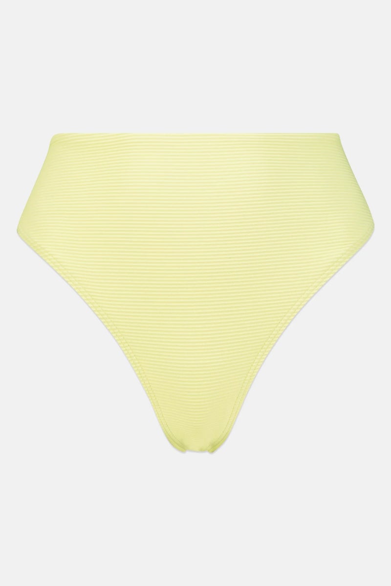 Billabong Women Ribbed Pull On Bikini Bottom, Light Green - Image 3