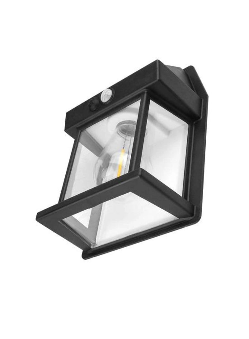 Yuwell Pack Of 2 Pcs Solar Outdoor Light Solar Motion Sensor Security Lights With 3 Lighting Modes Wireless Solar Wall Lights Waterproof Solar Light Bulb Lights For Garden Home And Garage Use Black  - Image 2