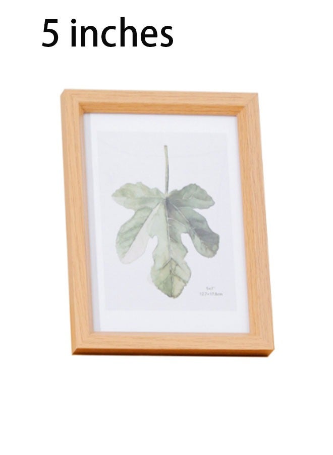 Bukela Natural Wood Photo Frame 5-Inch Tabletop Display Frame - Image 1