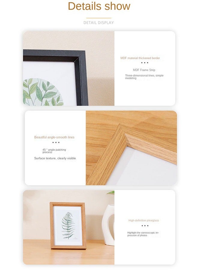 Bukela Natural Wood Photo Frame 5-Inch Tabletop Display Frame - Image 4