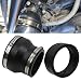 RULLINE 4 to 3 Black PVC Reducer Coupler Gate Valve Bushing with 2pcs Clamps RV Plumbing Fittings PVC Pipe Coupler Adapter RV Sewer Connection - Image 2