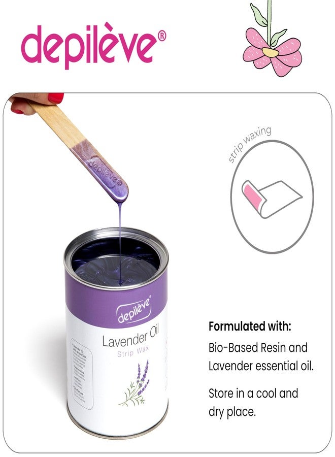 Depileve Strip Wax for Hair Removal - Lavender Rosin Wax for Sensitive Skin - Full-Body - Ideal for Delicate Areas - Moisturizing Strip - for Salon and At-Home Use - 14 oz - Image 3