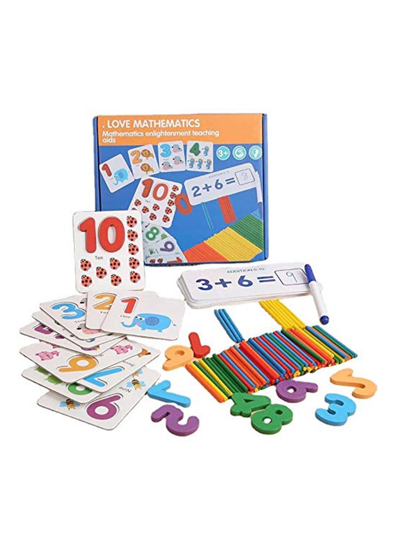 UKR Math Learning Kit | 3D Puzzle Numbers & Counting Sticks | Engaging Educational Toy for Kindergarten Learning - Image 1