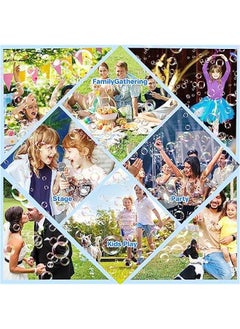 DURKU Colorful Light Bubble Gun with Bubble Solution - Ideal for Kids' Outdoor Summer Fun and Parties - Pink  - Image 3