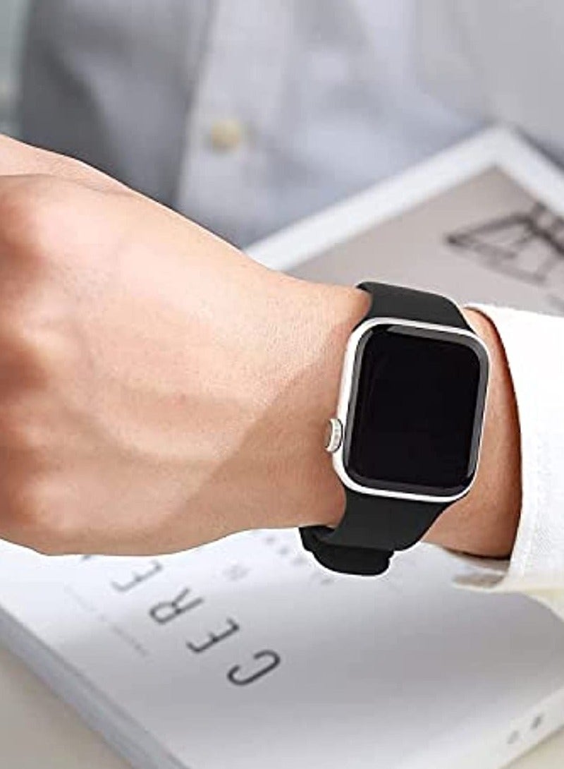 Beauenty Sport Bands Compatible with Apple Watch Band 38mm 40mm 41mm ,Soft Silicone Waterproof Strap Wristbands Compatible with iWatch Apple Watch Series 8 7 6 5 4 3 2 1 SE Women Men - Image 4