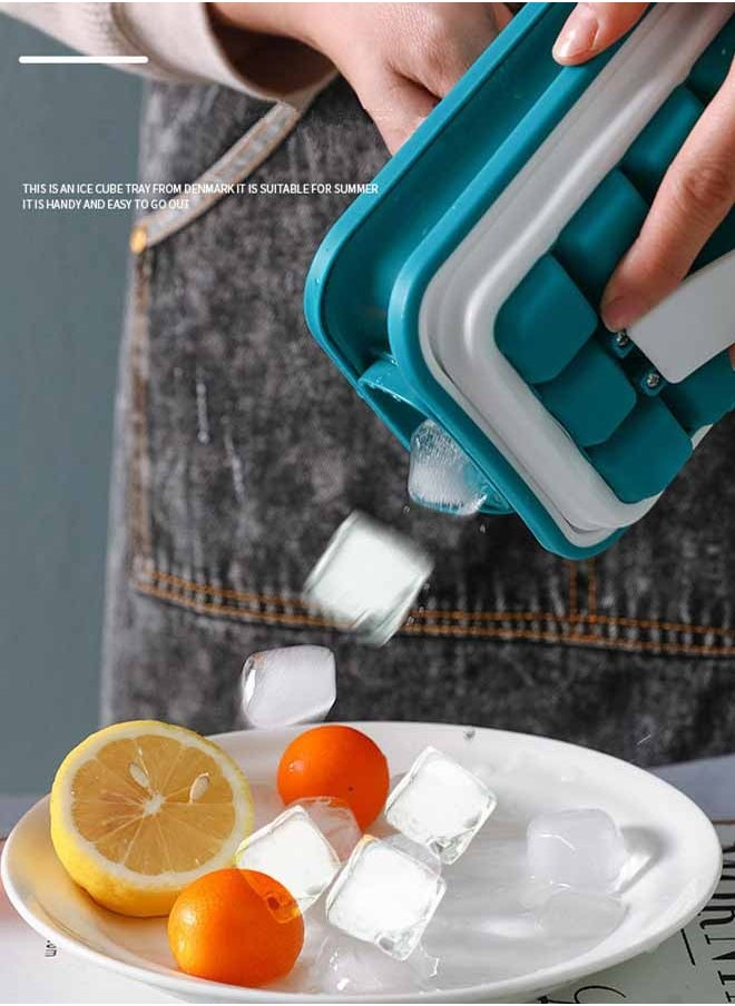 Bukela - Ice Mold Ice Tray for Freezer Disassemble this Ice Cube Tray With Lid for Easy Cleaning Ice Cube Maker Makes 18 Ice Cubes - Image 1