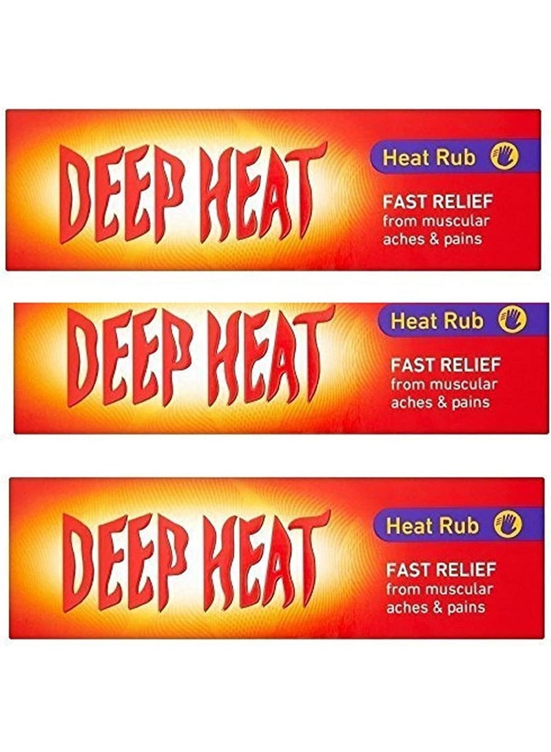 Deep Heat Pain Relief Rub Cream - 67G 3PCS - Image 1