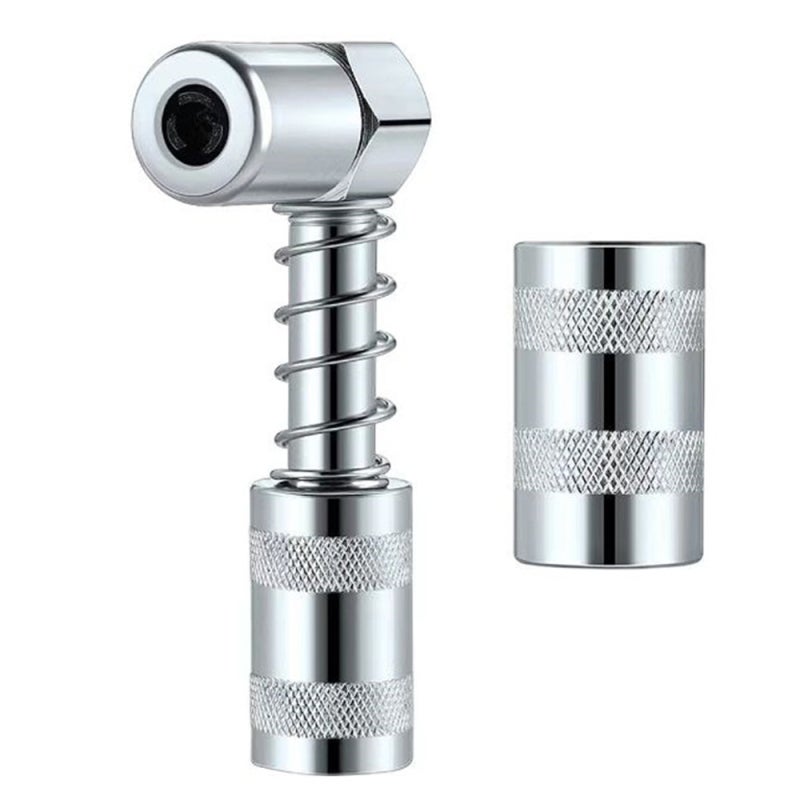 Grease Coupler: 90° Design Premium Carbon Steel Grease Fitting Tool - Rustproof Leakage Proof Easy Installation Grease Fitting Coupler for Automotive Agricultural Industrial Truck Farm Equipment Use - Image 1