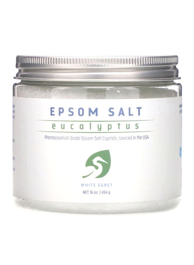 White Egret Personal Care White Egret Epsom Salt, Eucalyptus 454grams  - Image 1