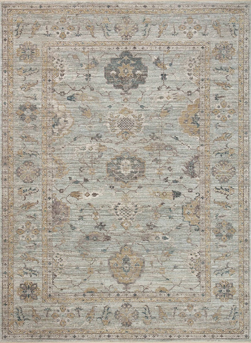 Loloi سجادة منطقة لولوئي ماغنوليا هوم من جوانا غينز مجموعة ميلي MIE-02 سماء/ذهب 5'-3" x 7'-6"، ارتفاع كومة 0.25" - Image 2