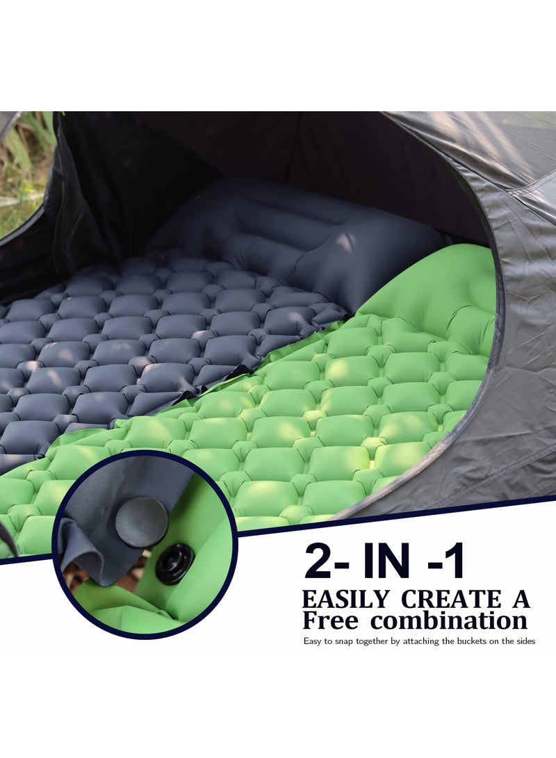 Camping Mattress Sleeping Mat, Ultralight Inflatable Camping Sleeping Pad with Built-in Foot Pump, Hiking Mat Camping Bed Air Mattress for Camping & Hiking Equipment - Image 5