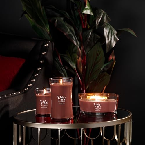 WoodWick Cinnamon Chai Holiday Candle Gifts for Women and Men, 9.7 oz Medium Hourglass Candle with Crackling Wick - Image 5