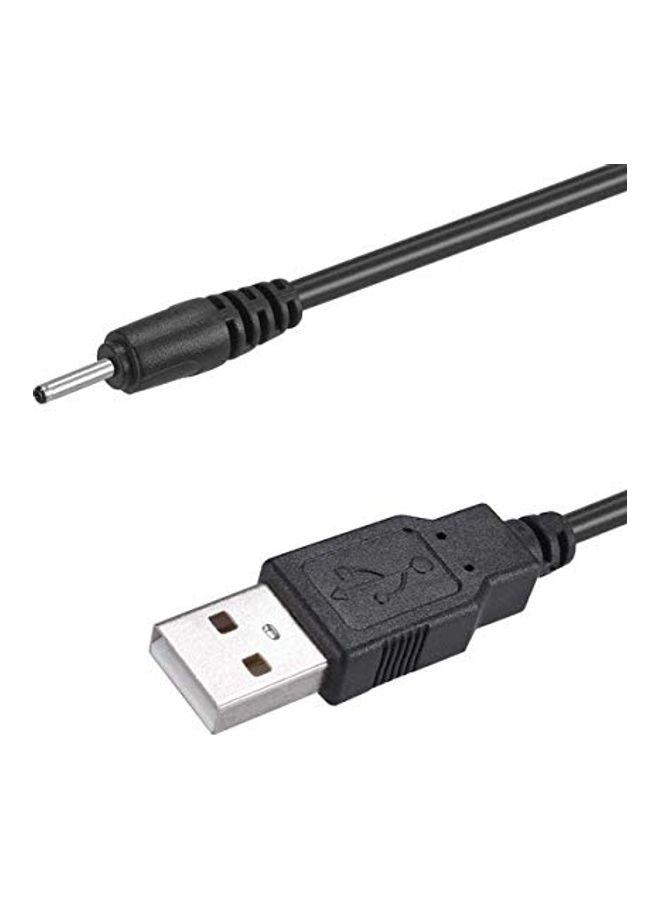 USB to DC 2.0mm Type A Male to DC Cable Black - Image 1